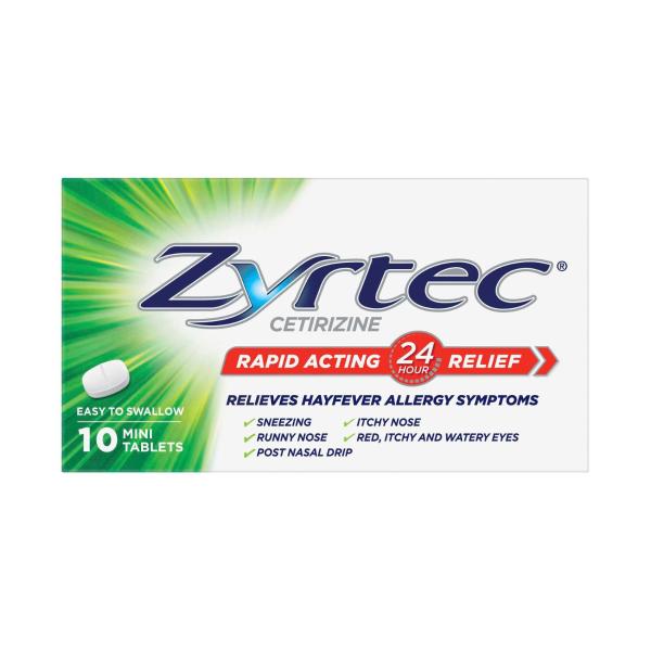 ZYRTEC RAPID ACTING TABLETS 10 PACK