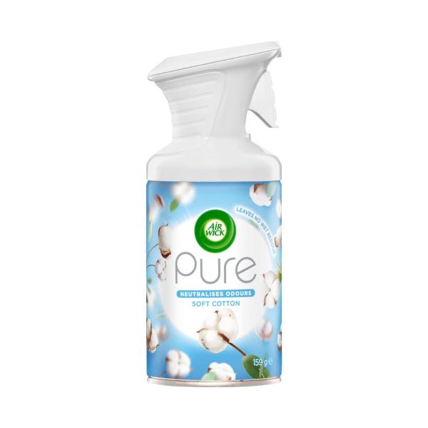 AIR WICK PURE AEROSOL SOFT COTTON 159 GRAM