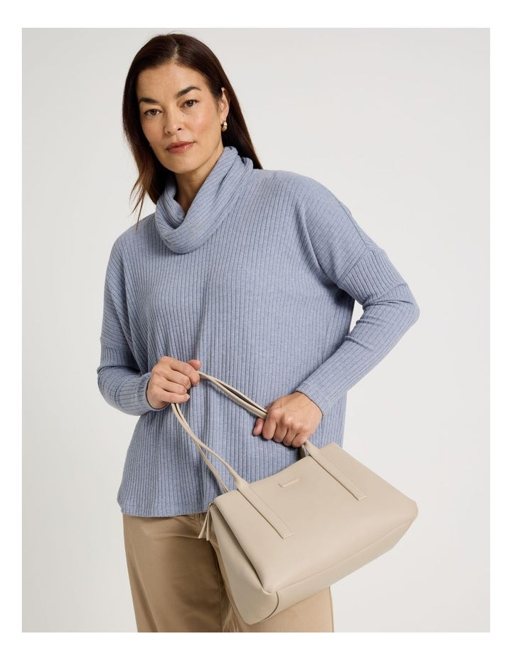 Linda Shoulder Bag in Stone