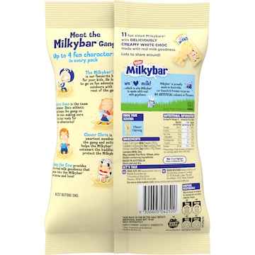 Milkybar White Choc Mini Bars Sharepack 11 pack