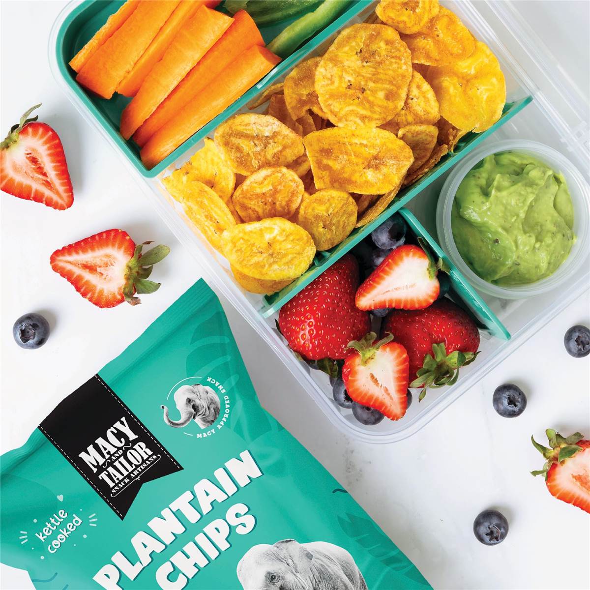 Macy and Tailor Plantain Chips Sea Salt 85g