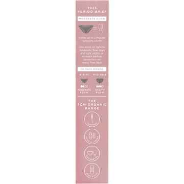 TOM Organic The Period Brief Bikini Moderate Flow Size Small each