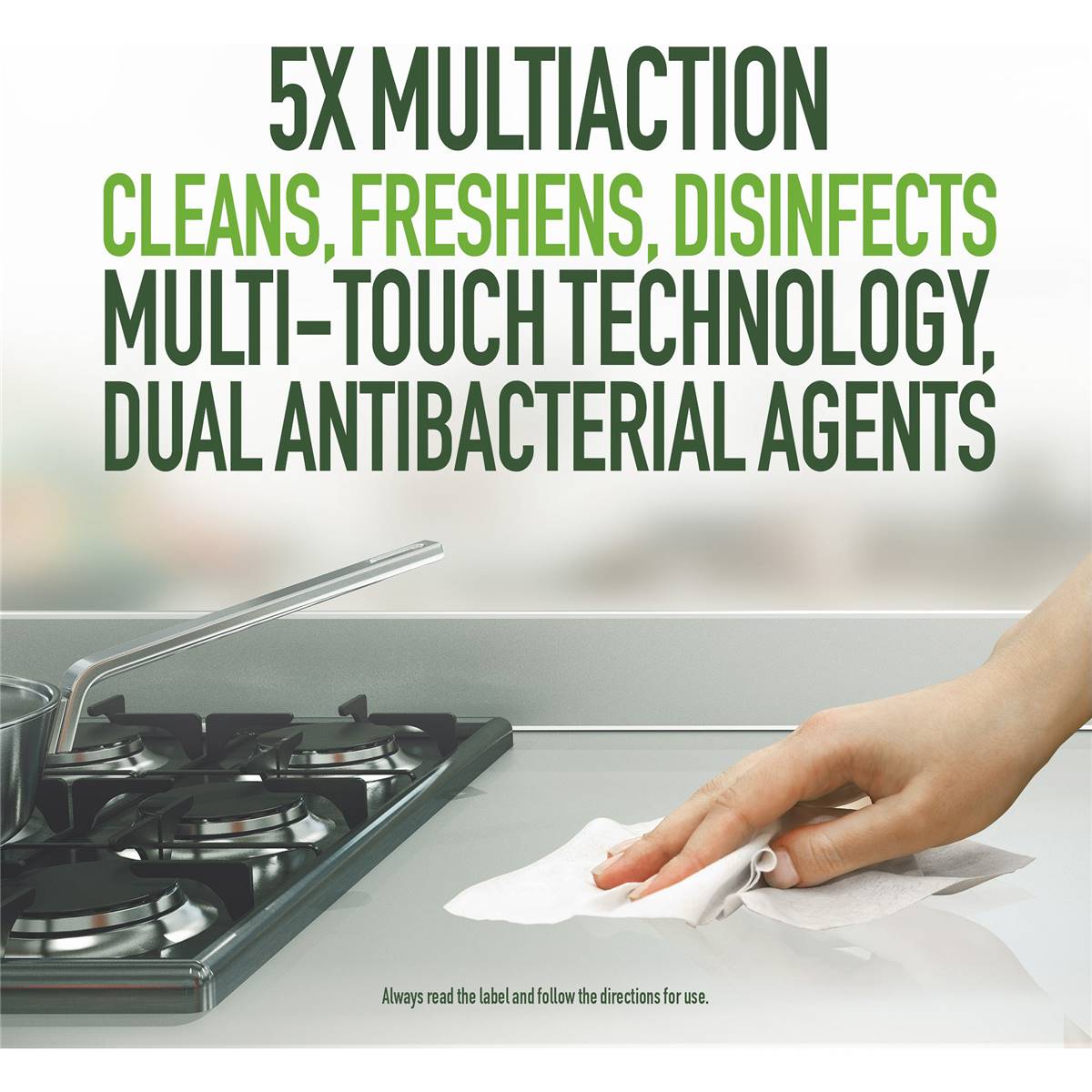 Pine O Cleen 24h Protection Lemon Lime Disinfectant Cleaning Wipes 126 Pack