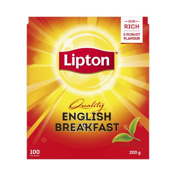 LIPTON ENGLISH BREAKFAST TEA 100 PACK