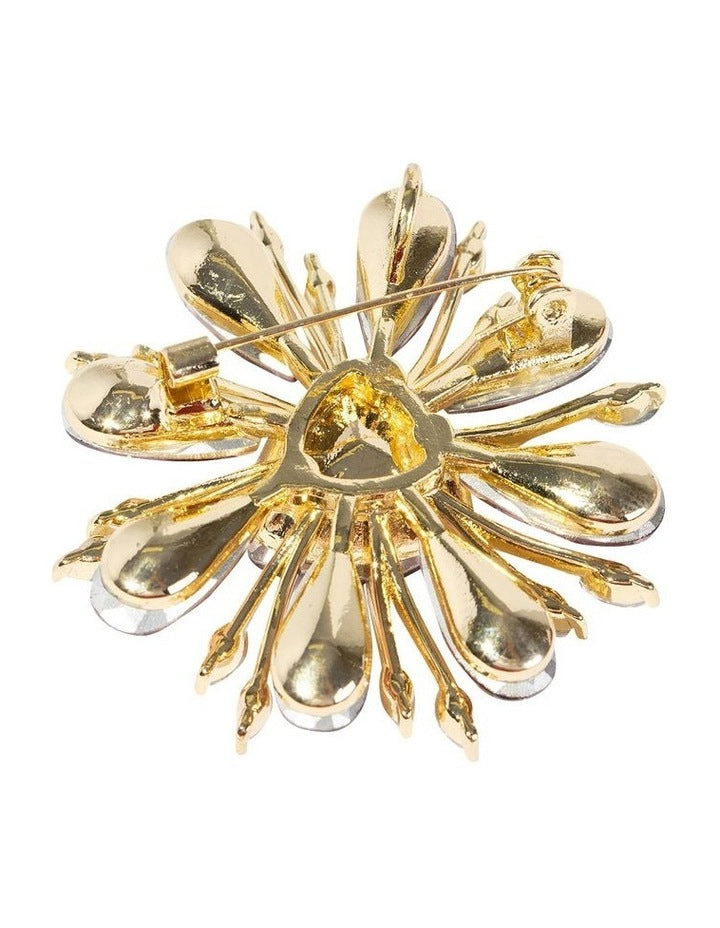 Aurora Rhinestone Brooch in Multi
