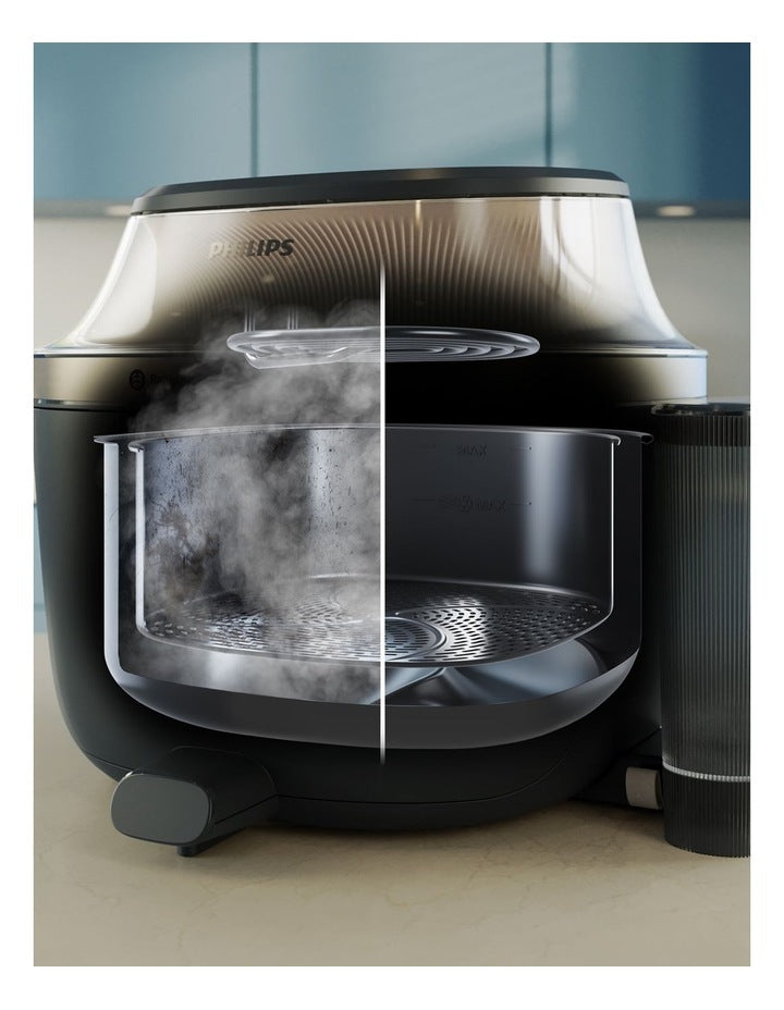 5000 Series XXL Steam Airfryer 7.2L in Black NA547/07