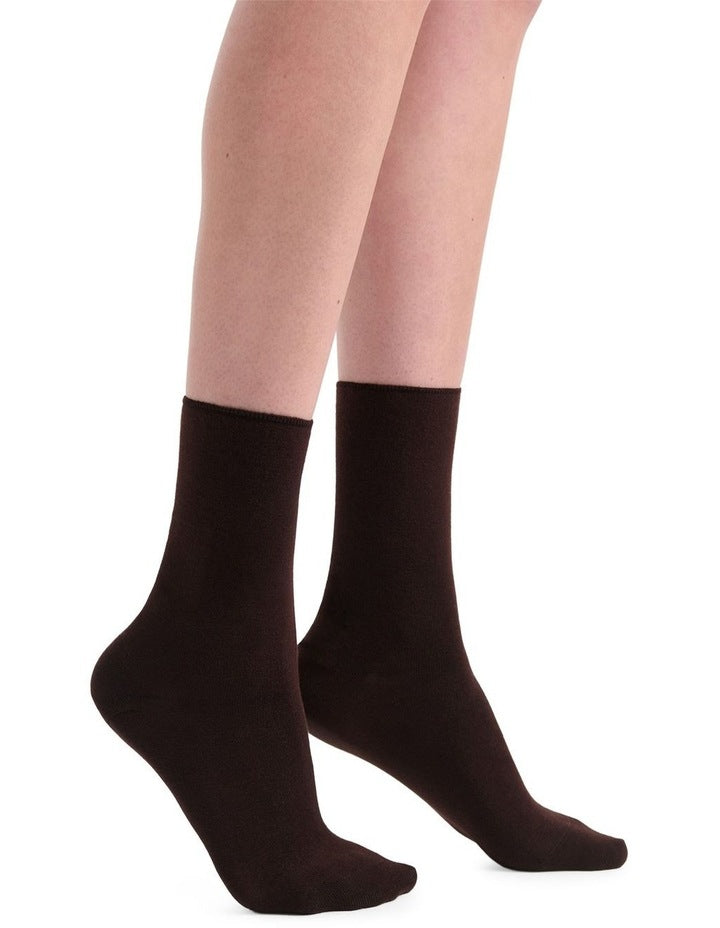 Comfort Top Sock in Mahogany