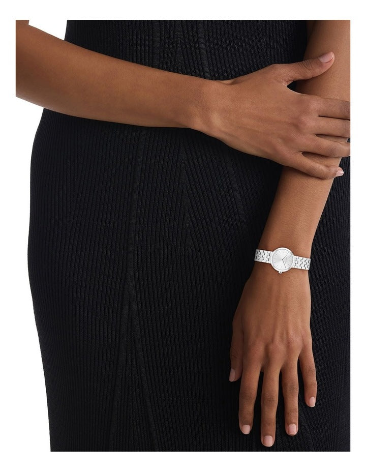 Forme Stainless Steel Dial Watch in Silver White