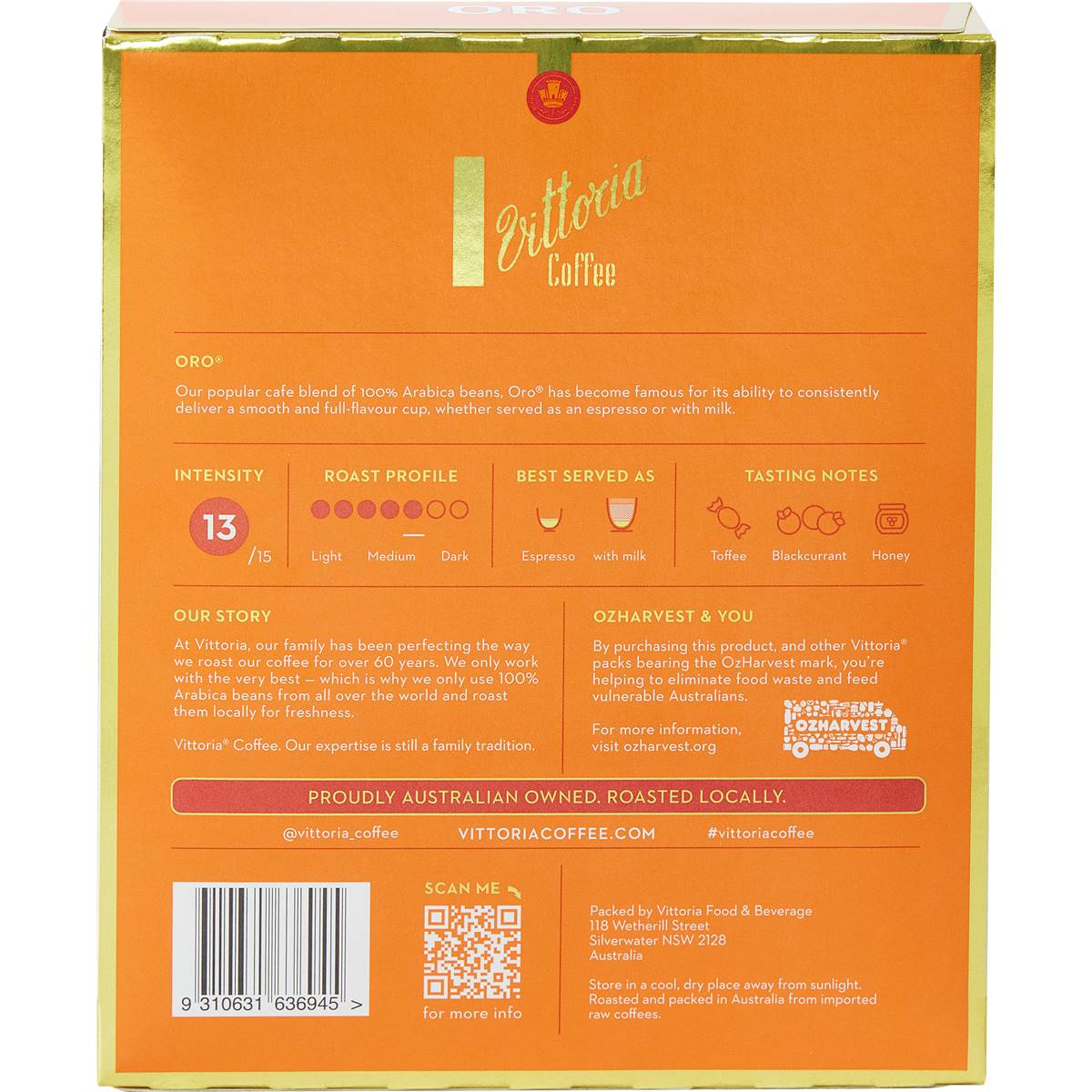 Vittoria Oro Capsules 20 Pack