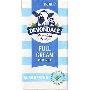 Devondale 100% Pure Full Cream Long Life Milk UHT 150mL