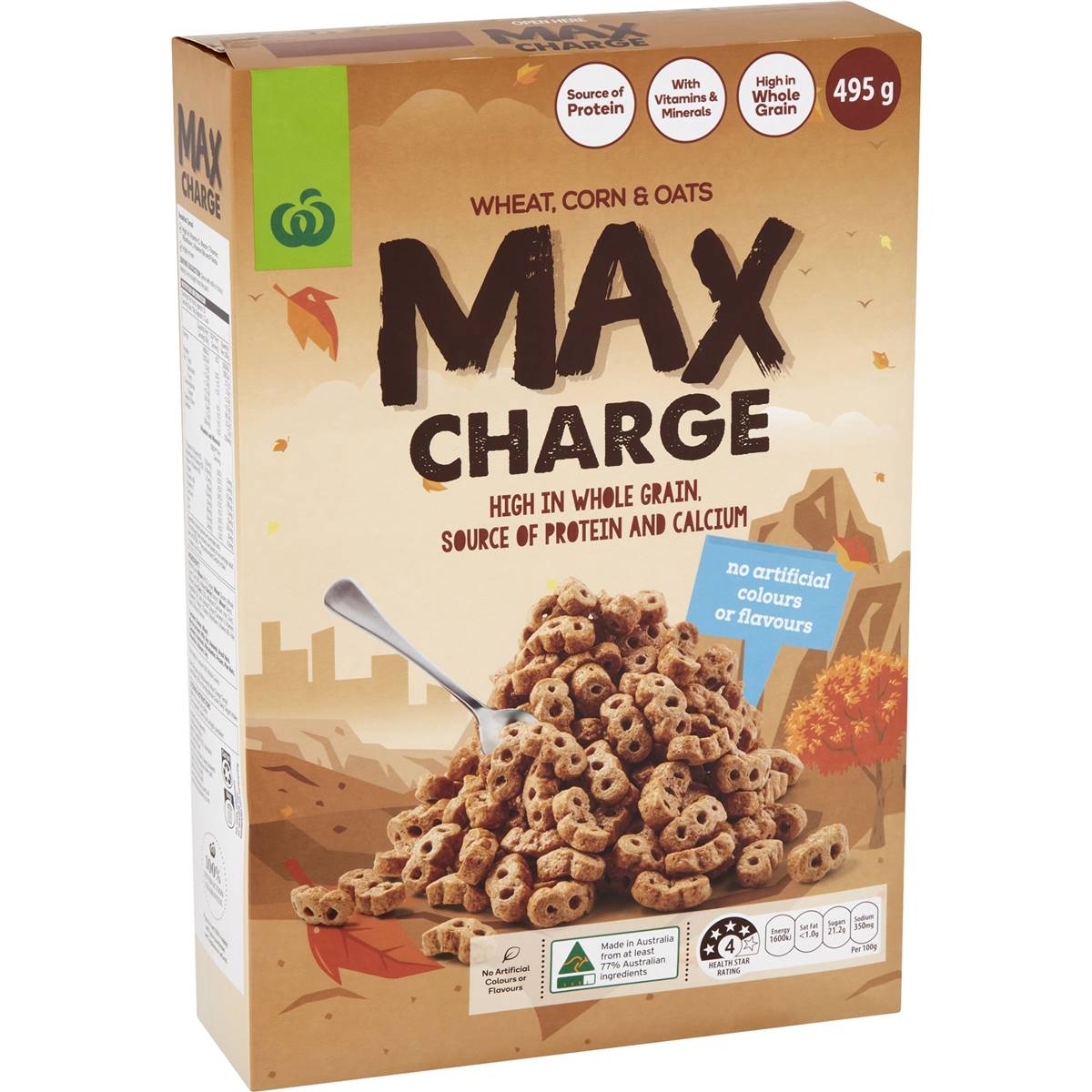 Woolworths Max Charge Cereal 495g