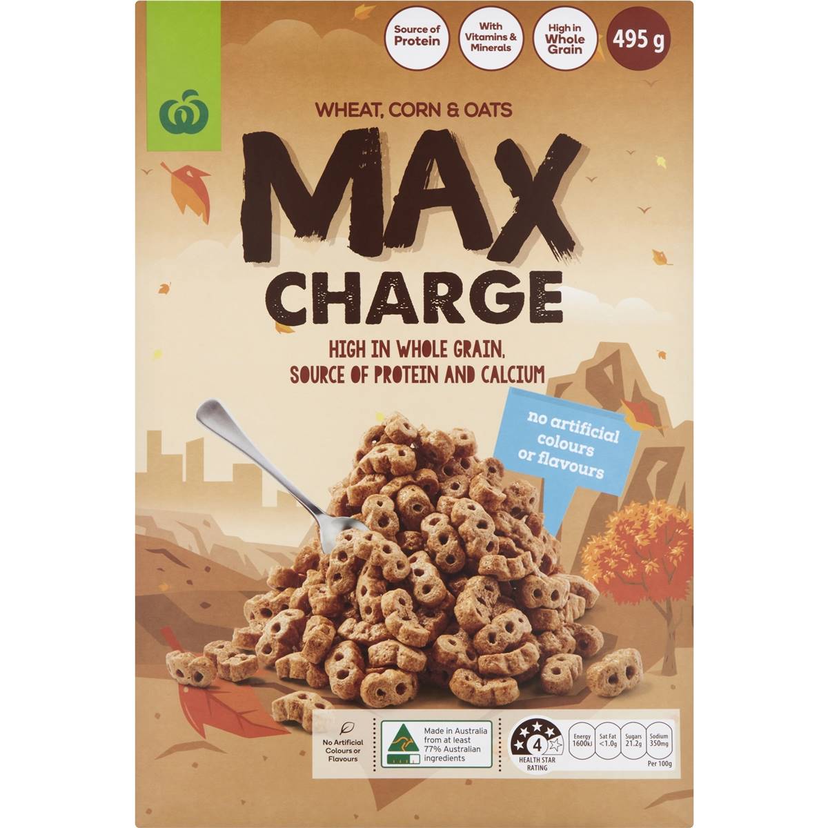 Woolworths Max Charge Cereal 495g