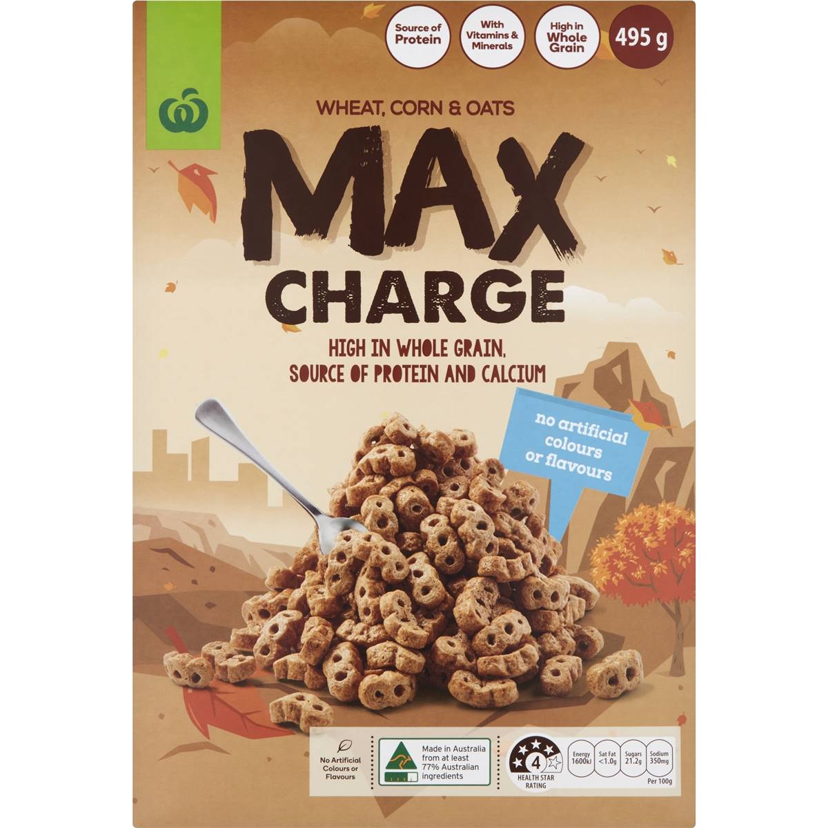Woolworths Max Charge Cereal 495g