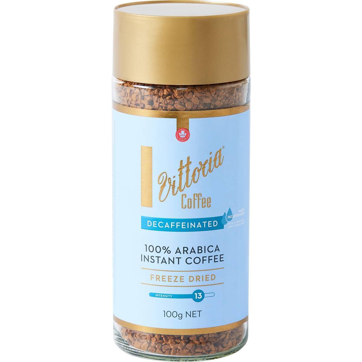 Vittoria Freeze Dried Decaffeinated Instant Coffee 100g