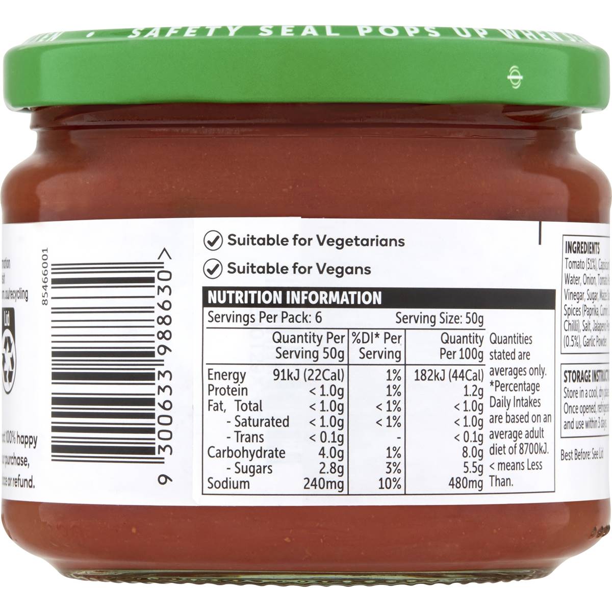 Woolworths Mild Salsa 300g