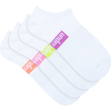 Underworks Ladies Sport No Show Socks Size 5-8 White 4 pack