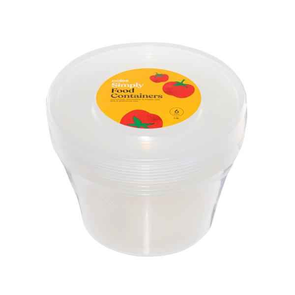 COLES SIMPLY FOOD CONTAINERS 1.5LITRE