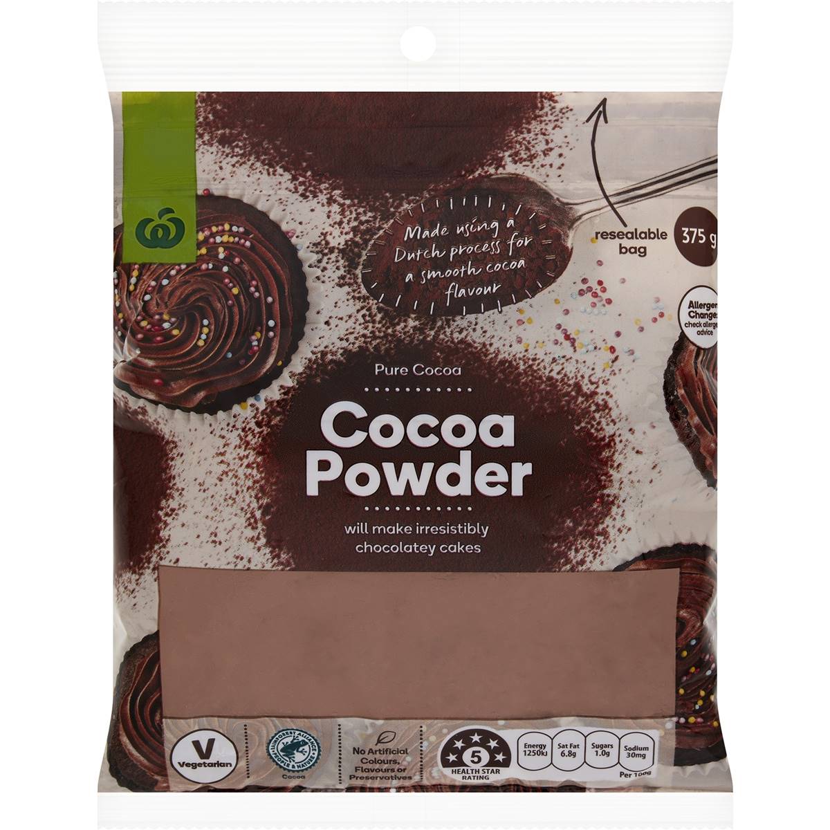 Woolworths Cocoa Powder 375g