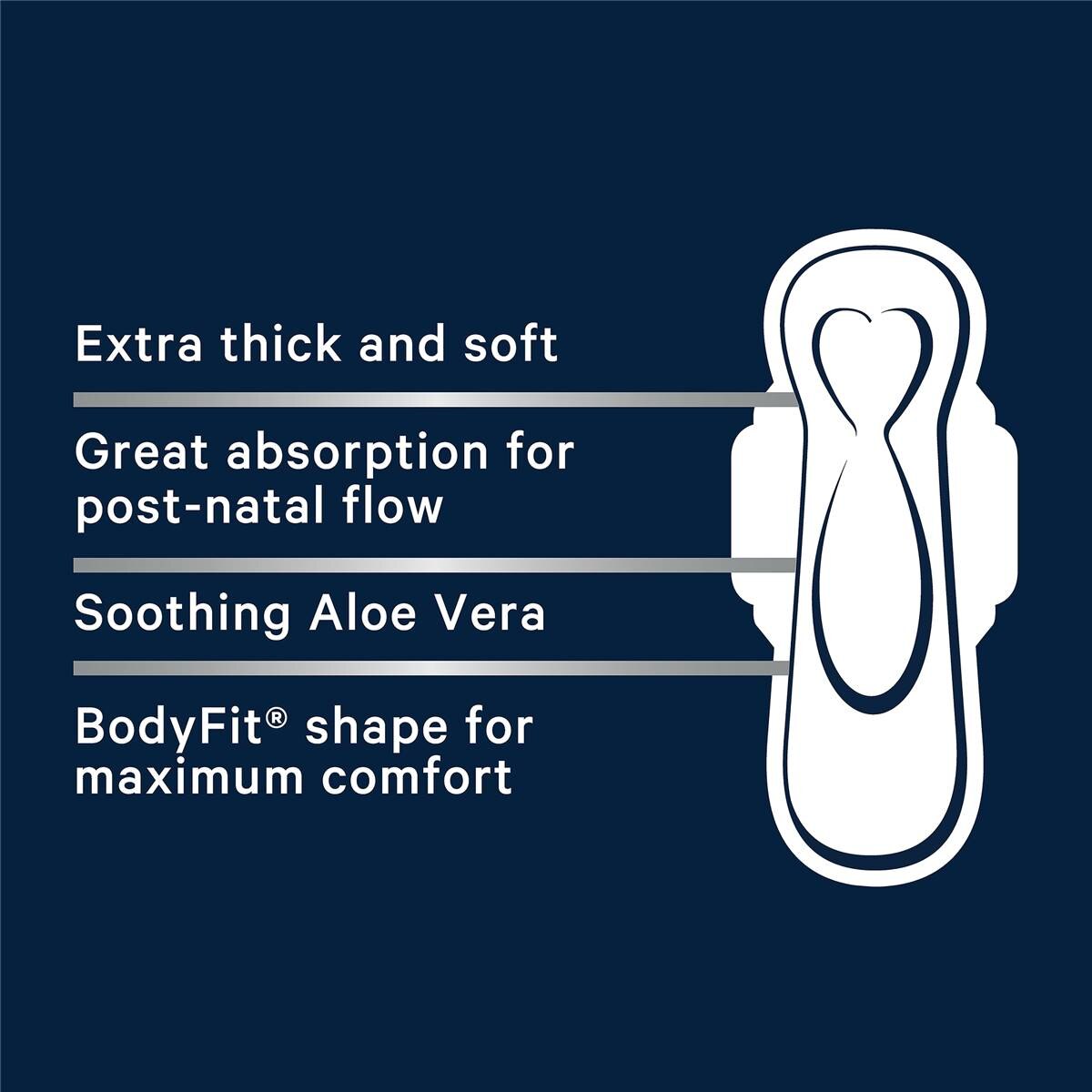 Libra Maternity Pads Aloe Vera With Wings 10 Pack