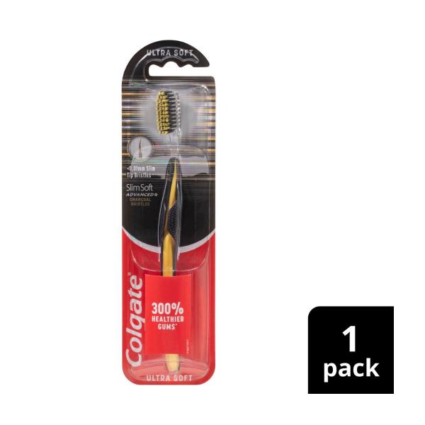 Slim Soft Advanced Charcoal Ultra Soft Toothbrush