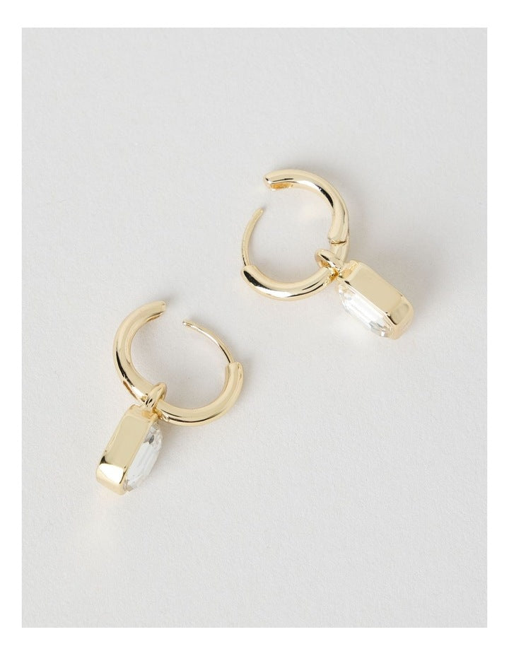 Diamante Drop Sleeper in Gold