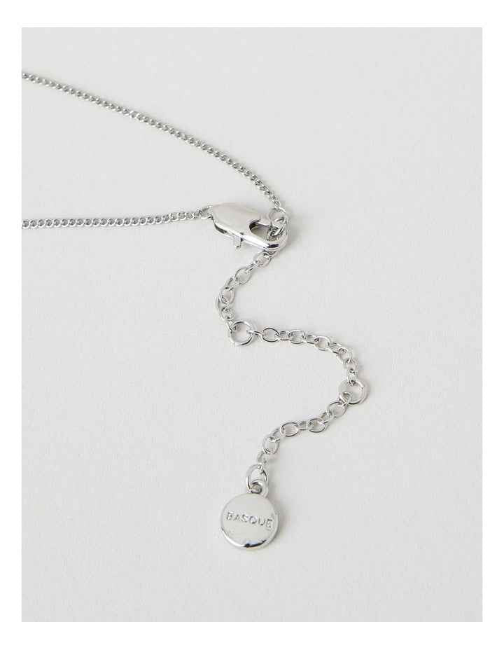 Silver Twist Pendant Necklace