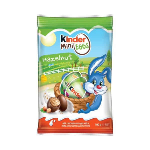 KINDER CHOCOLATE HAZELNUT MINI EASTER EGGS 100G