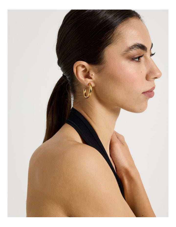 Waterproof Hoop 30mm in Gold