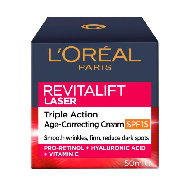 L'OREAL REVITALIFT LASER X3 SPF15 DAY CREAM 50ML