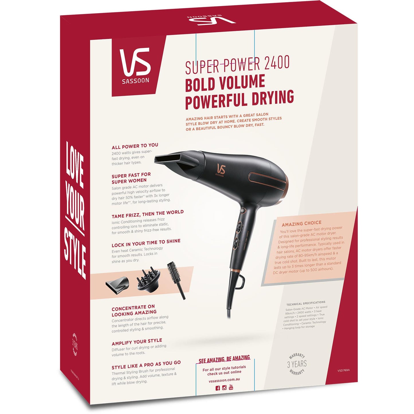 VS Super Power Hair Dryer