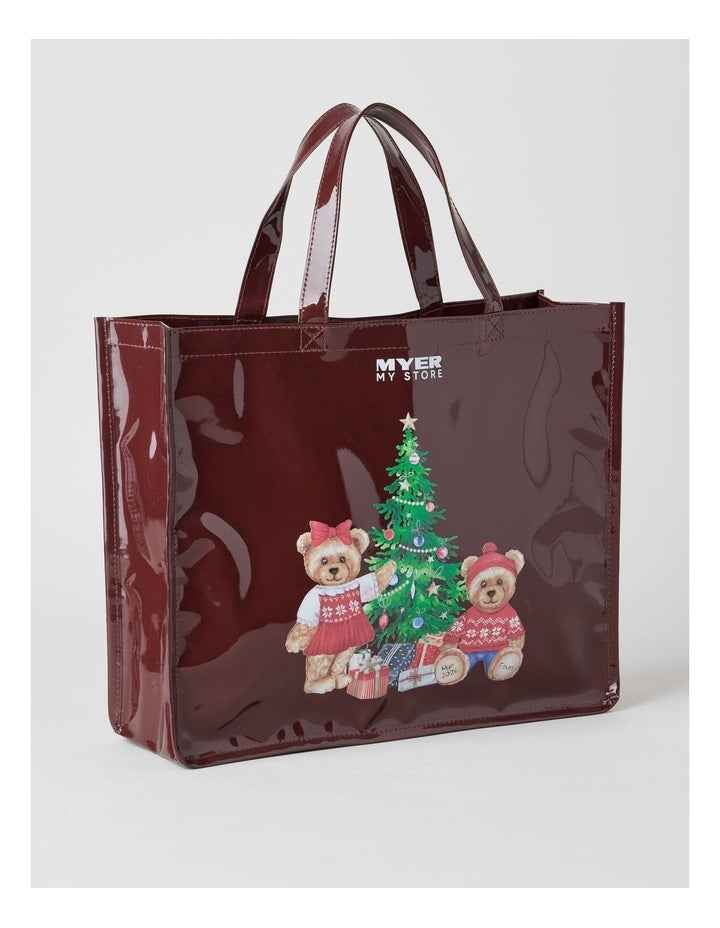 Heirloom 2026 Twins Charity Bear PU Tote in Cream: 35cm