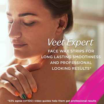 Veet Expert Face Hair Removal For Sensitive Skin Cold Wax Strips 20 pack