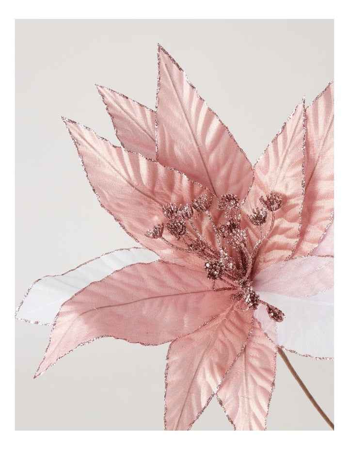 Luxe Fabric Flower Pick in Pink: 45cm