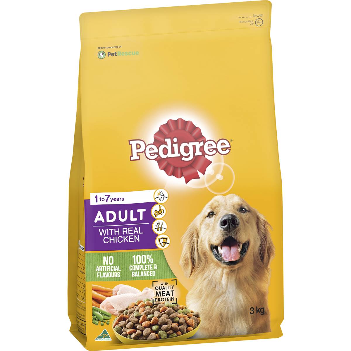 Pedigree Adult With Real Chicken 3kg