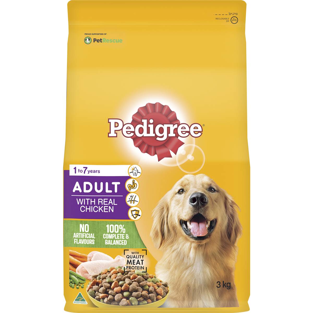 Pedigree Adult With Real Chicken 3kg