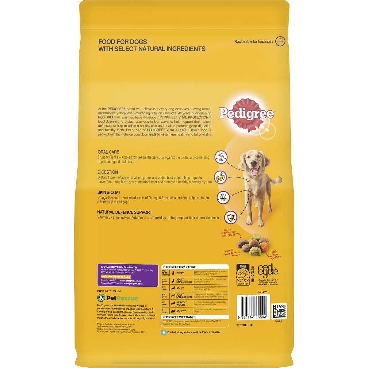 Pedigree Adult With Real Chicken 3kg