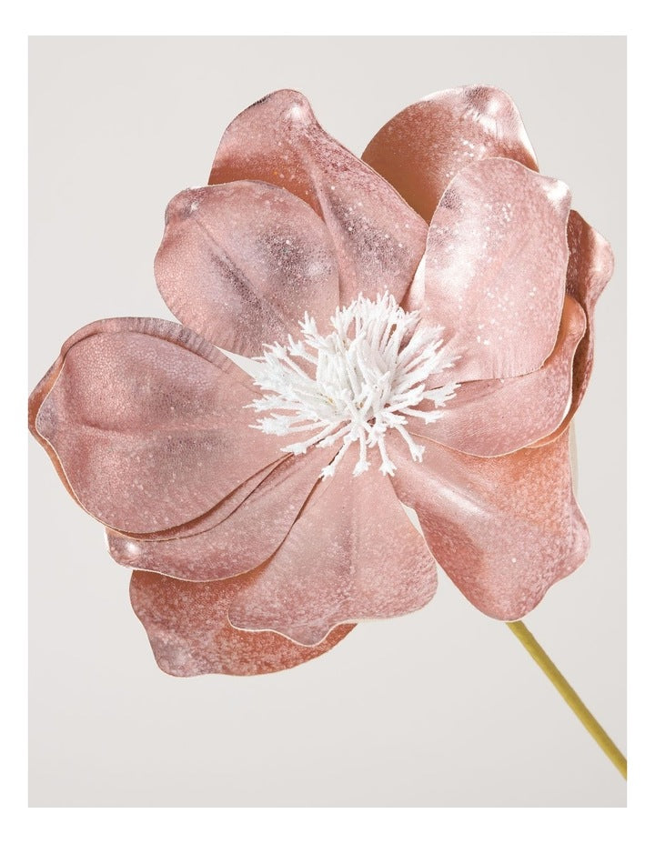 Luxe Fabric Magnolia Pick in Pink: 50cm