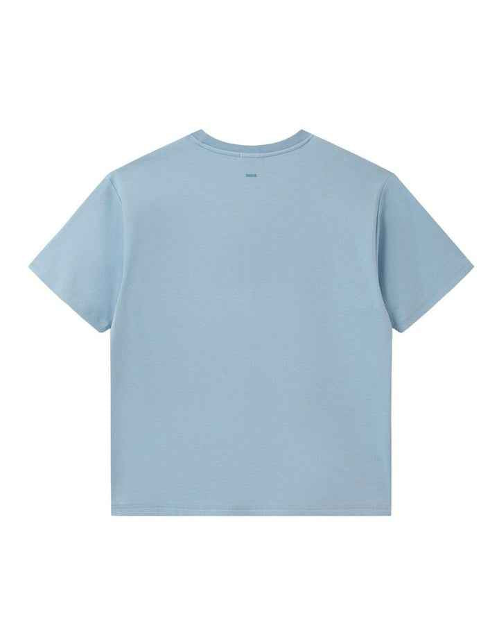 The Indie Newport Tee (8-16 Years) in Mineral Blue
