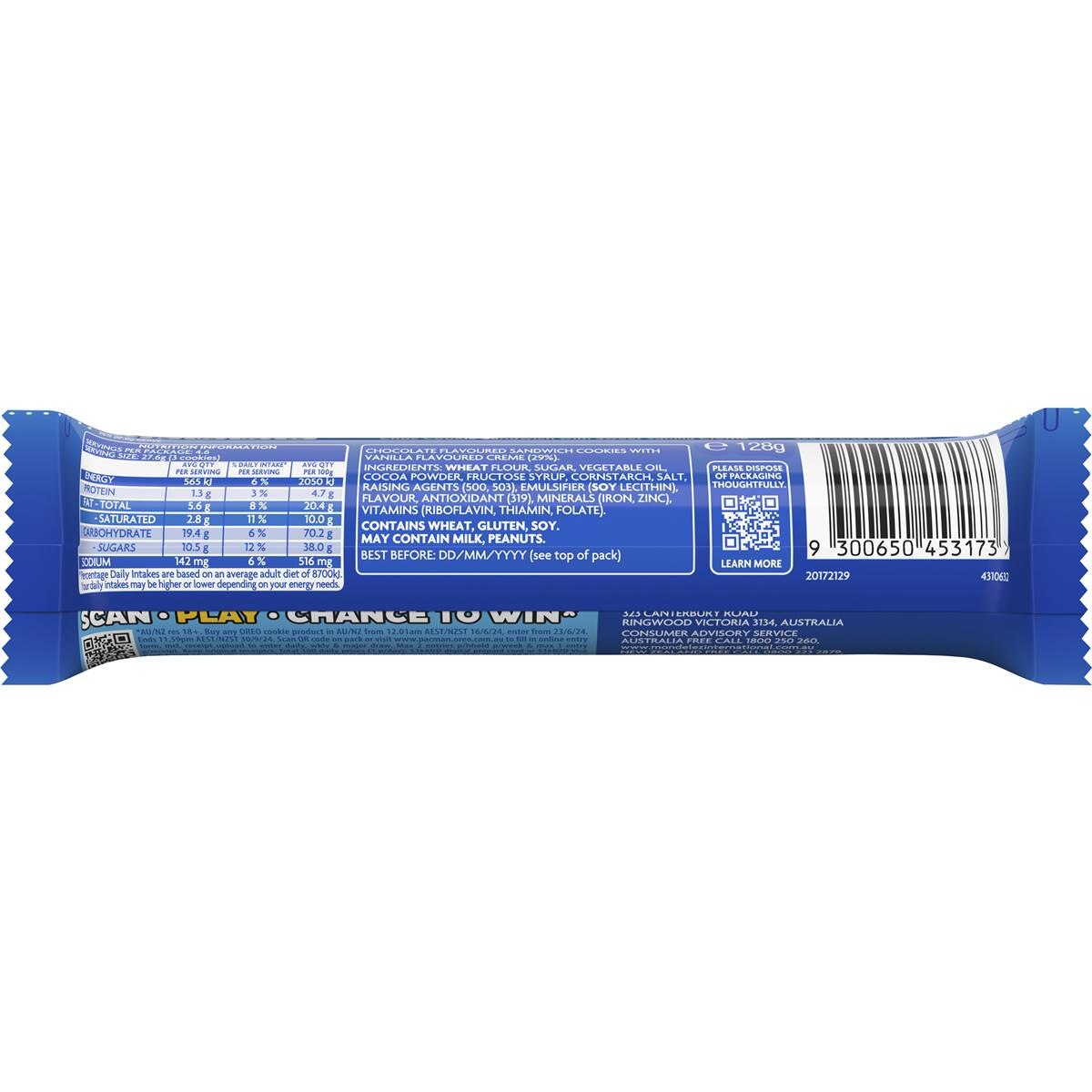 Oreo Original Cookies 128g