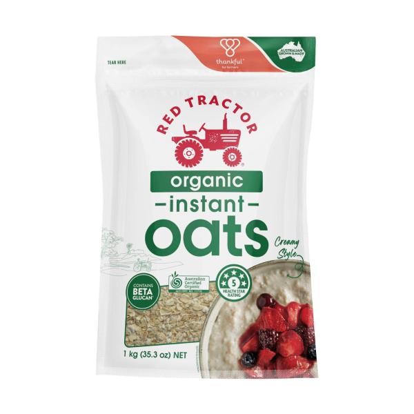 RED TRACTOR ORGANIC INSTANT OATS 1KG