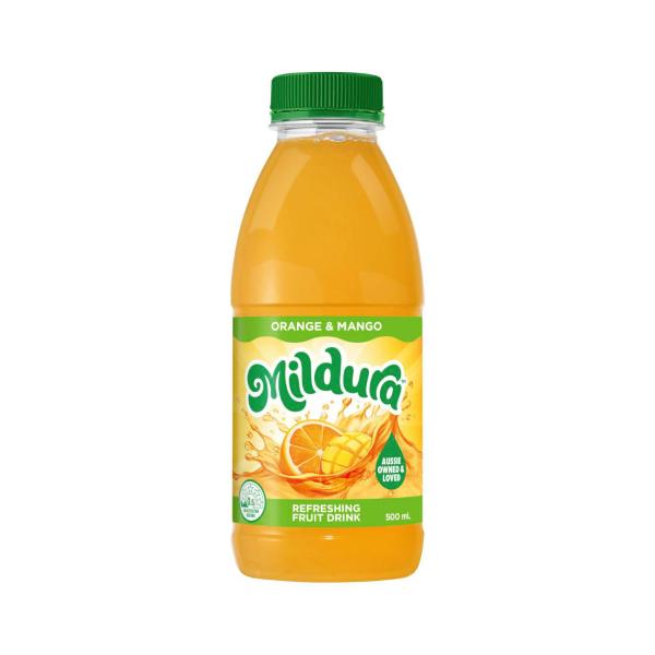MILDURA ORANGE MANGO FRUIT DRINK 500ML