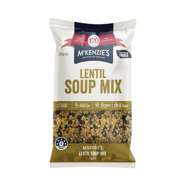 MCKENZIES LENTIL SOUP MIX 375G