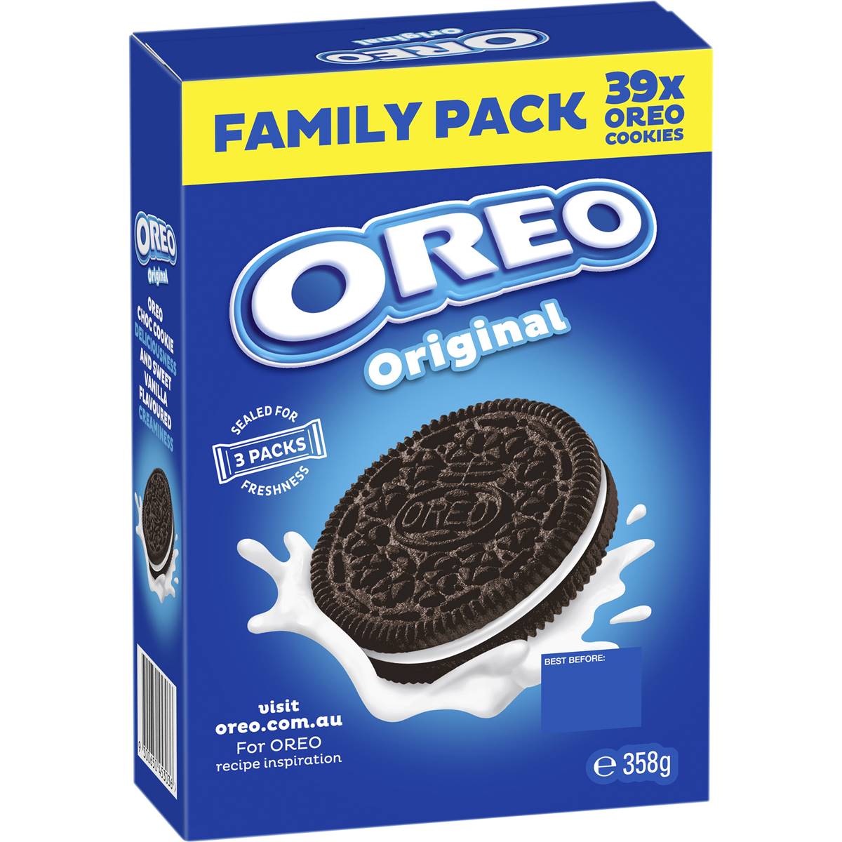 Oreo Original Cookies Family Pack 358g