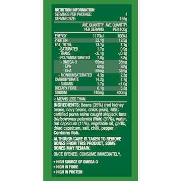John West Tuna & Beans Roasted Capsicum 185g