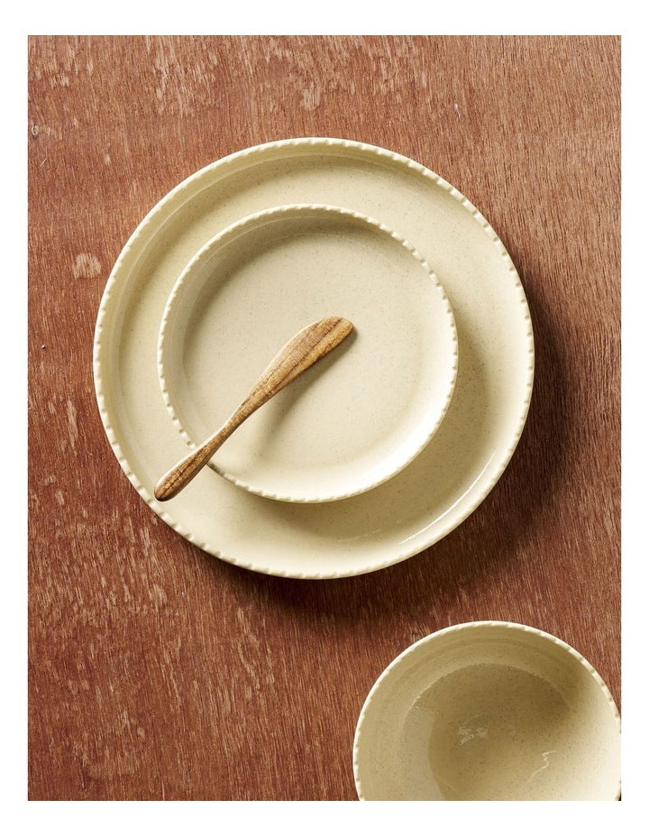 Annie Dinner Plate Speckled Bone