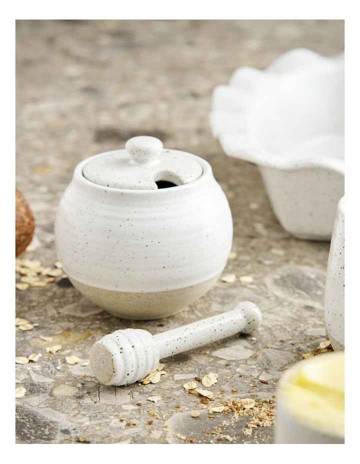 Natural Home Honey Pot W/Dipper 300ml