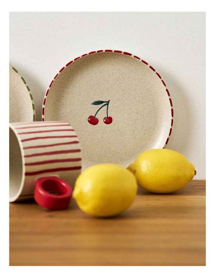The Fruit Basket Lemon 16cm Hand Brushed Plate