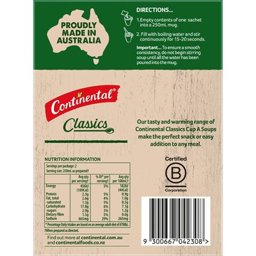 Continental Cup A Soup Hearty Pea & Ham 2 pack
