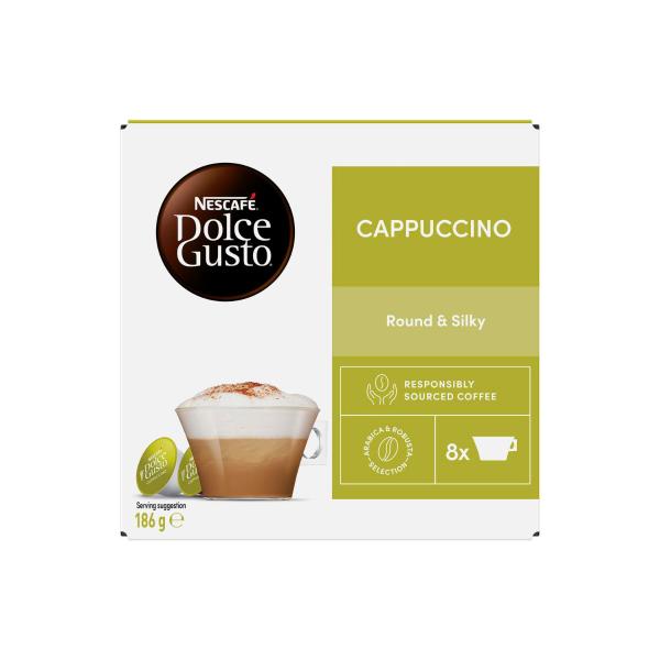 NESCAFE DOLCE GUSTO CAPPUCCINO COFFEE CAPSULES 16 PACK