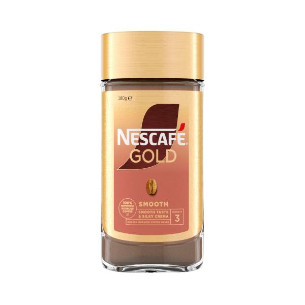 NESCAFE GOLD SMOOTH SOLUBLE INSTANT COFFEE 180G
